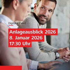 Raiffeisenbank lädt zum digitalen Anlageausblick 2026 ein