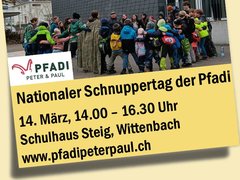 Abenteuerlust gesucht: Pfadi-Schnuppertag in Wittenbach
