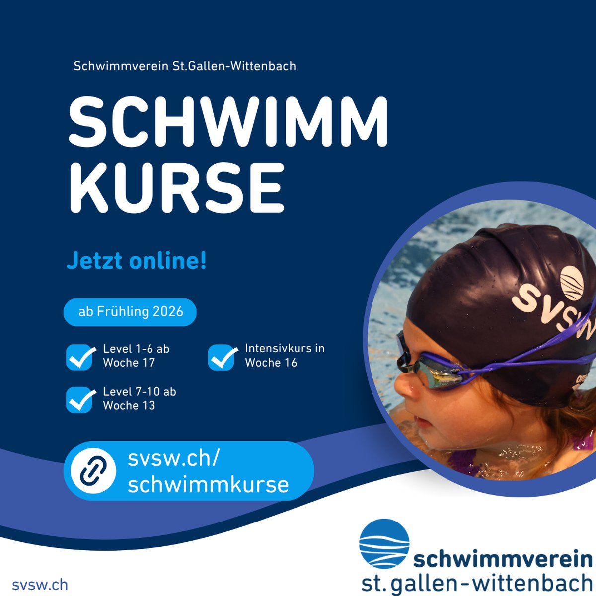 Schwimmkurse beim SVSW: Jetzt noch freie Plätze sichern!