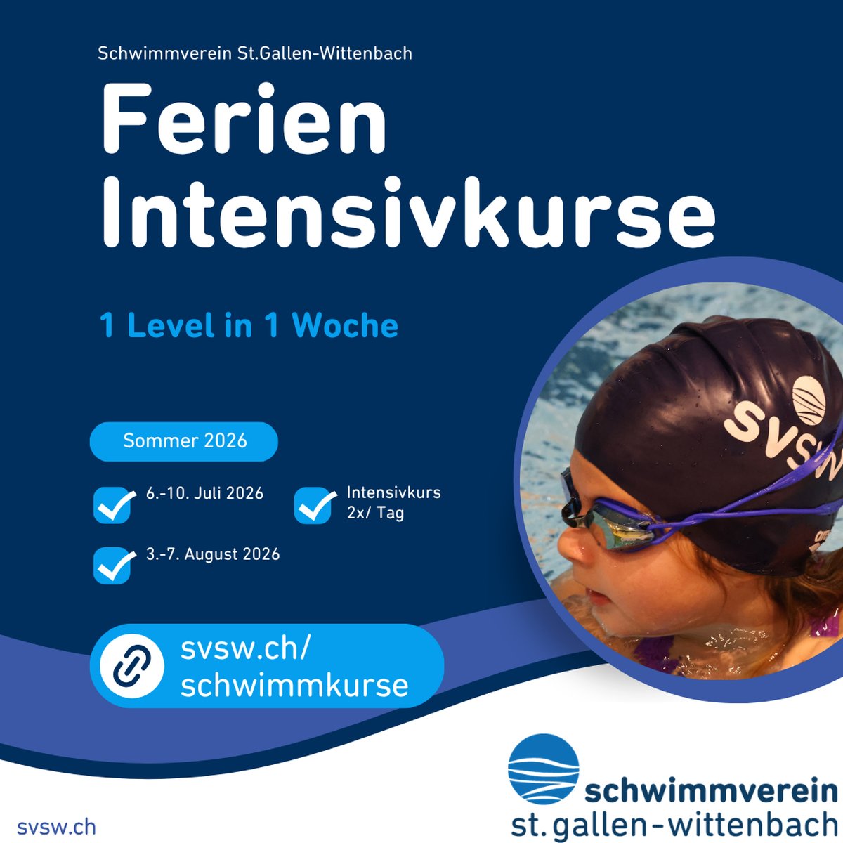 Intensiv-Schwimmkurs in den Sommerferien