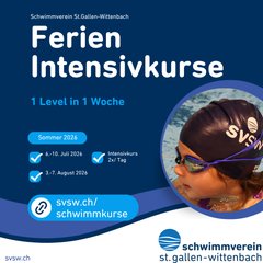 Intensiv-Schwimmkurs in den Sommerferien