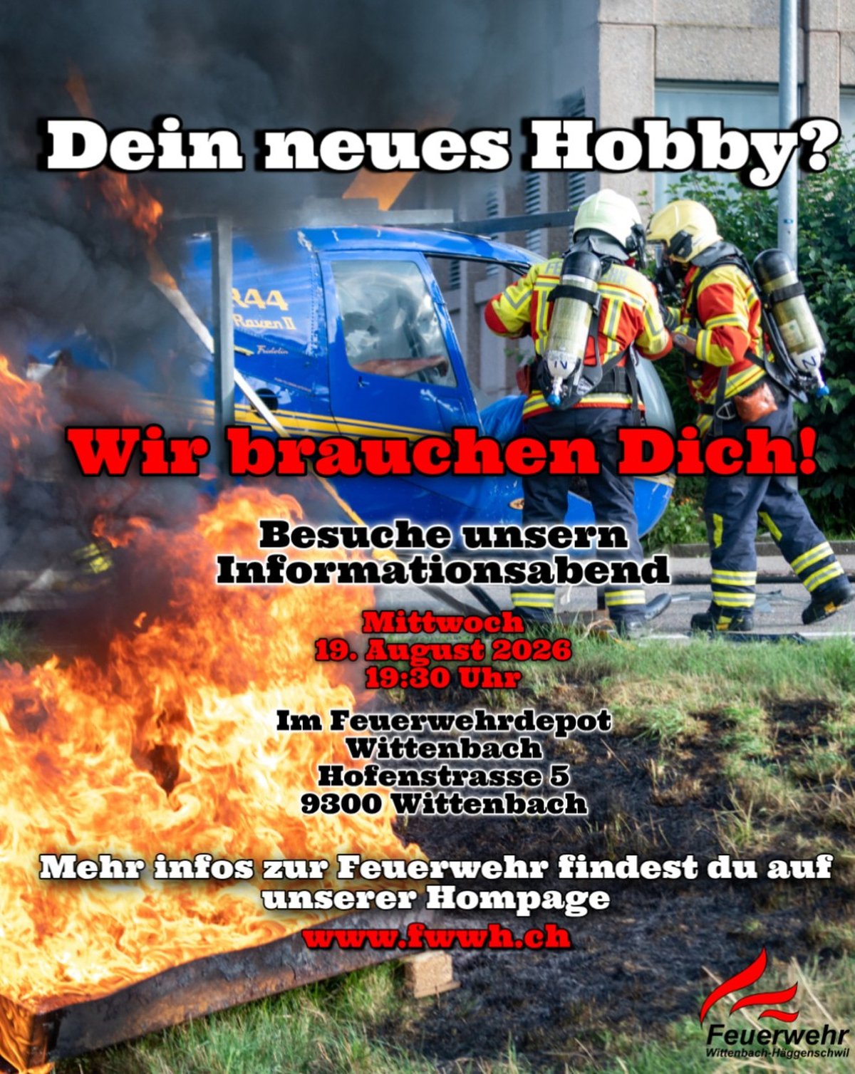 Feuerwehr Wittenbach-Häggenschwil sucht Verstärkung