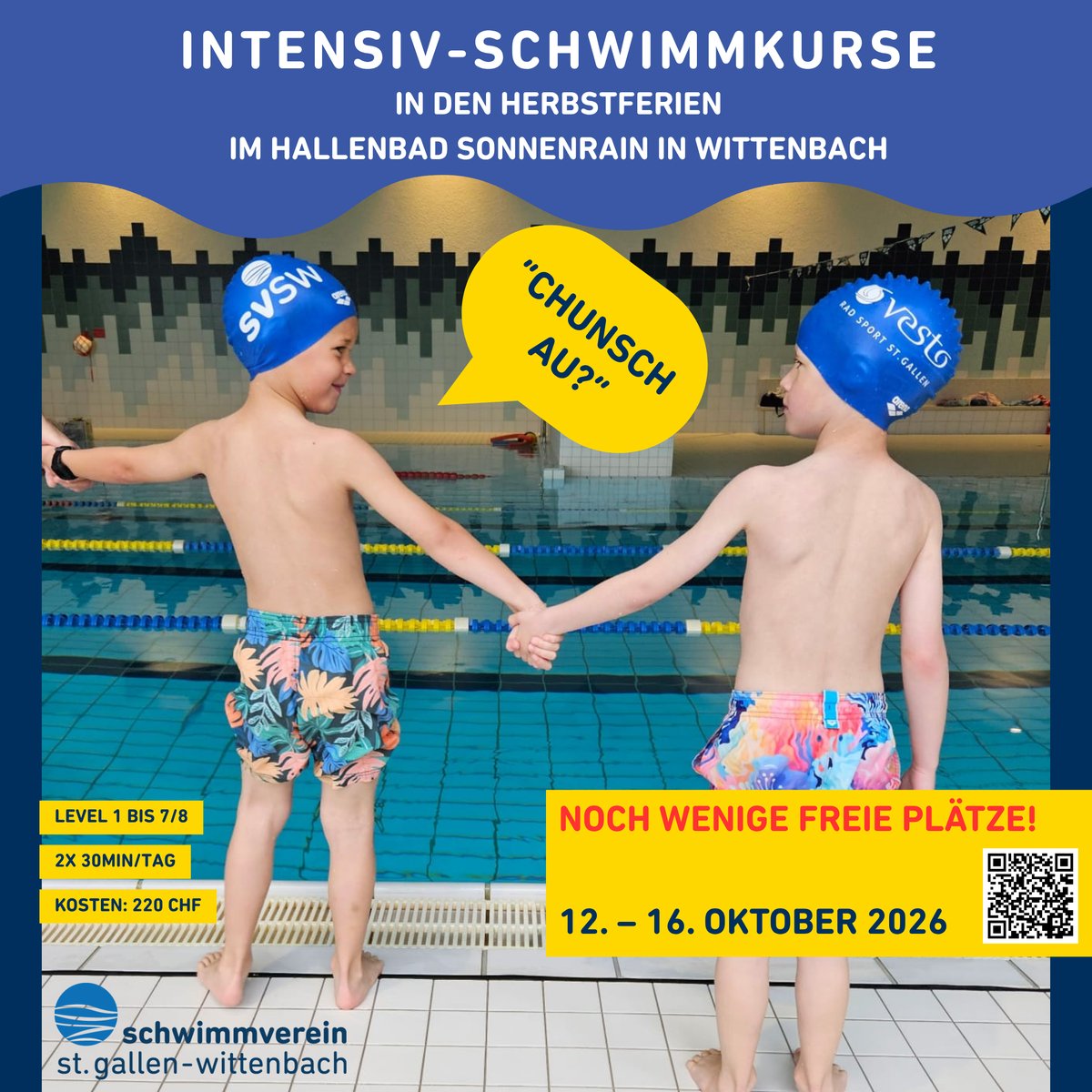 Intensiv-Schwimmkurse in den Herbstferien in St. Gallen