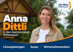 Anna Dittli für Wittenbach in den Gemeinderat
