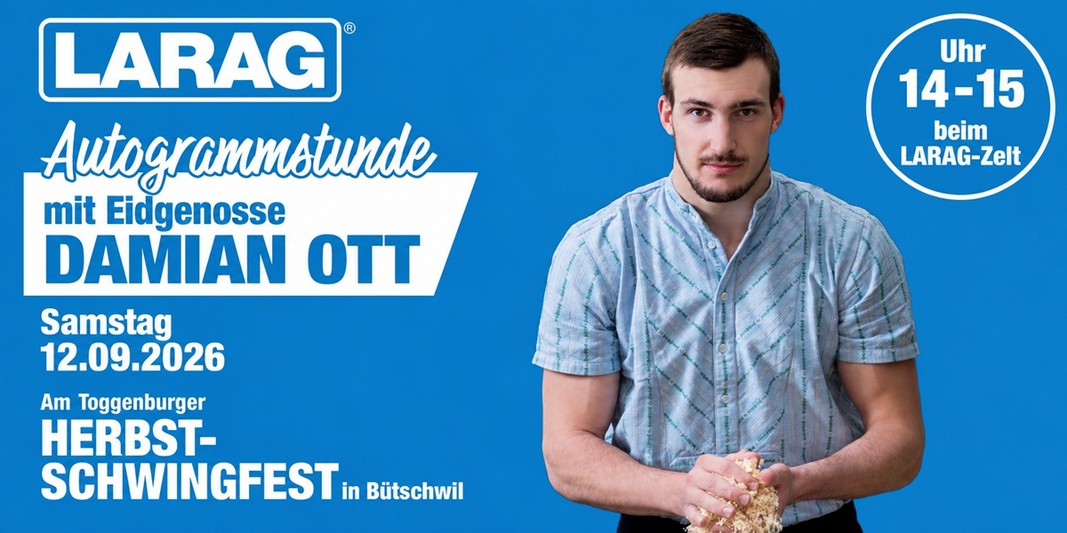 LARAG lädt ein zur Autogrammstunde mit Damian Ott