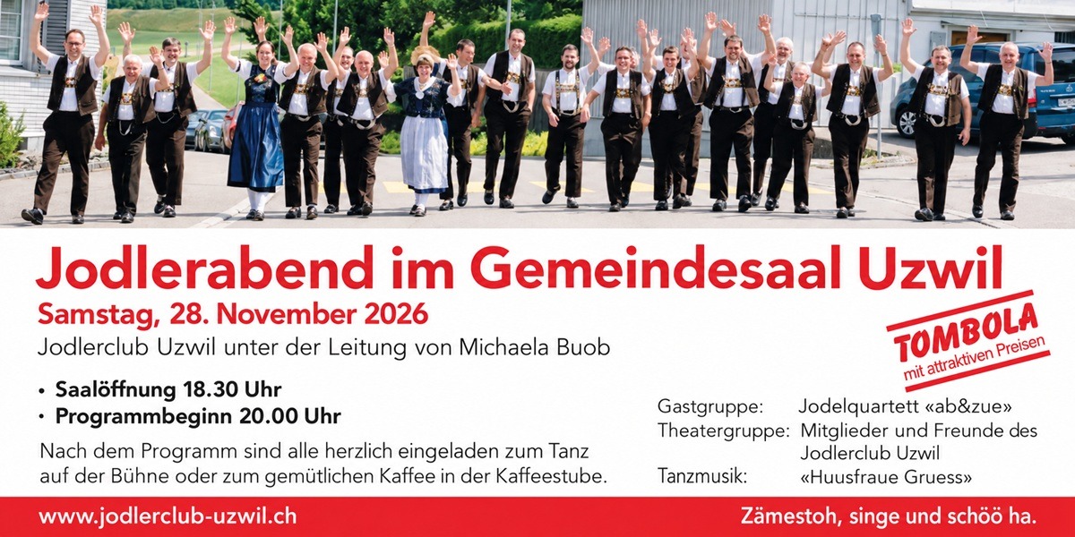 Jodlerclub Uzwil - Jodlerabend 2026